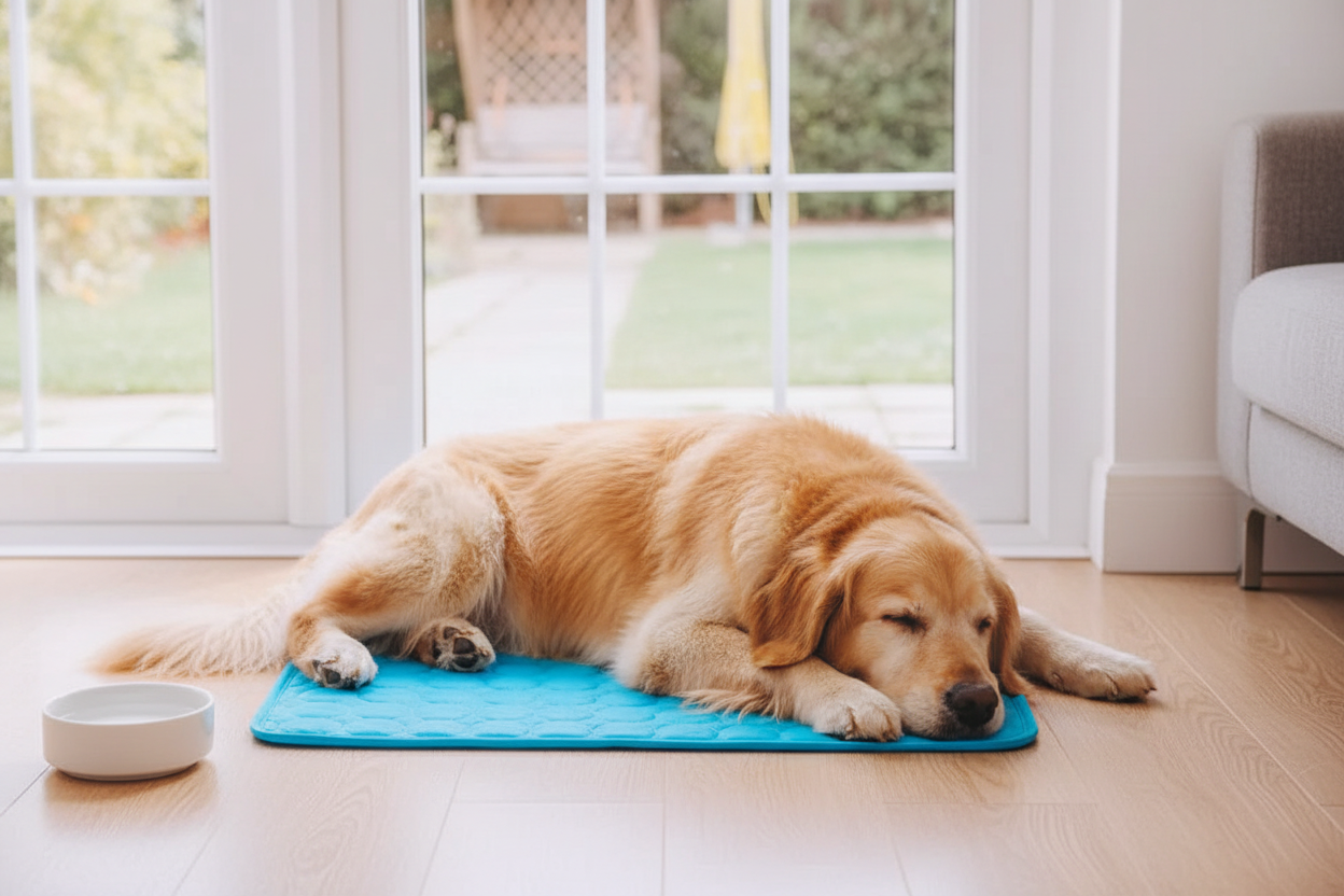 Dog Cooling Mat — Self-Cooling Pad for Senior & Overheating Dogs