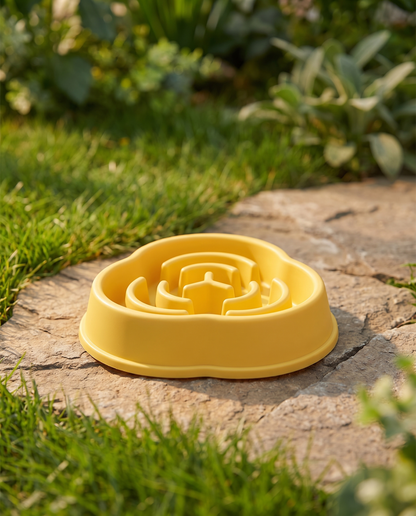 Slow Feeder Dog Bowl — Anti-Gulping Bowl for Fast Eaters & Anxious Dogs